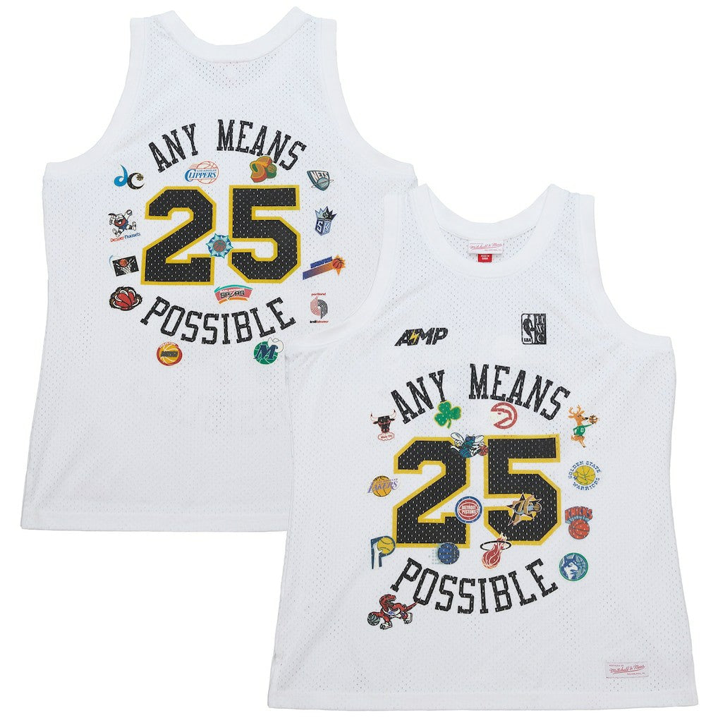 x NBA x AMP Mesh Tank Top White | Mitchell & Ness online