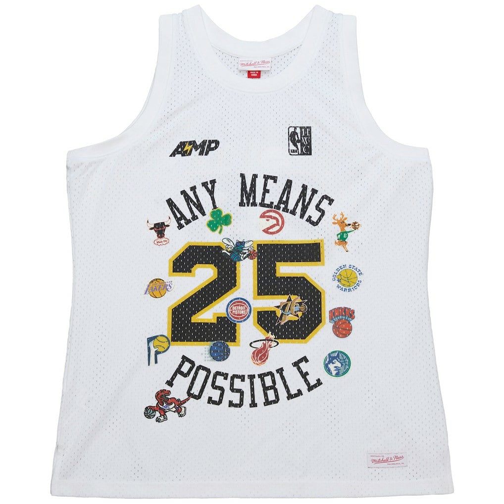 x NBA x AMP Mesh Tank Top White | Mitchell & Ness online