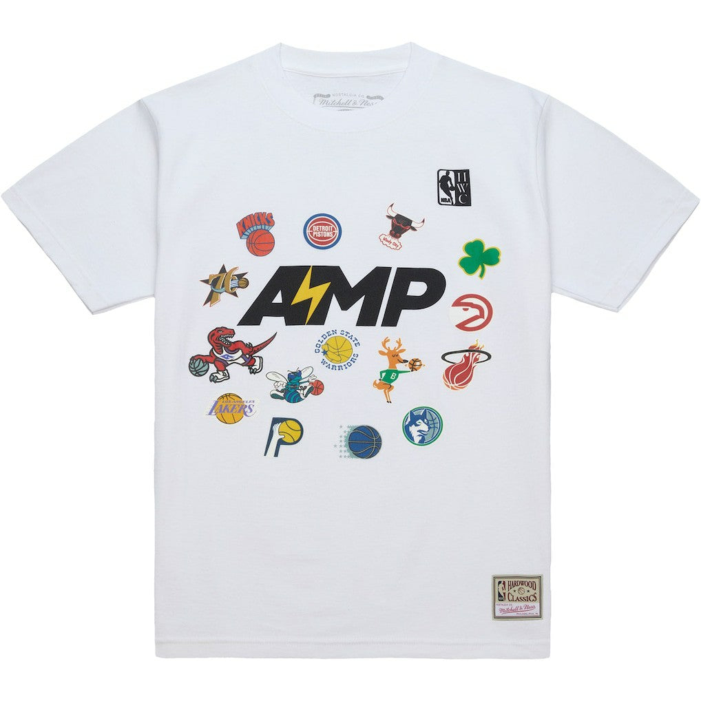 x NBA x AMP T-Shirt White | Mitchell & Ness Lifestyle