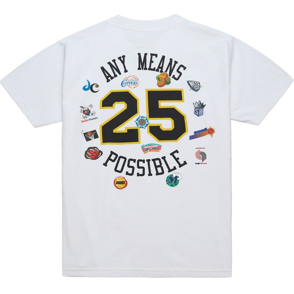 x NBA x AMP T-Shirt White | Mitchell & Ness Lifestyle