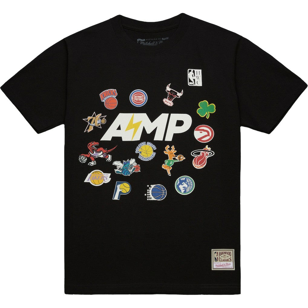 x NBA x AMP T-Shirt Black | Mitchell & Ness Near Me