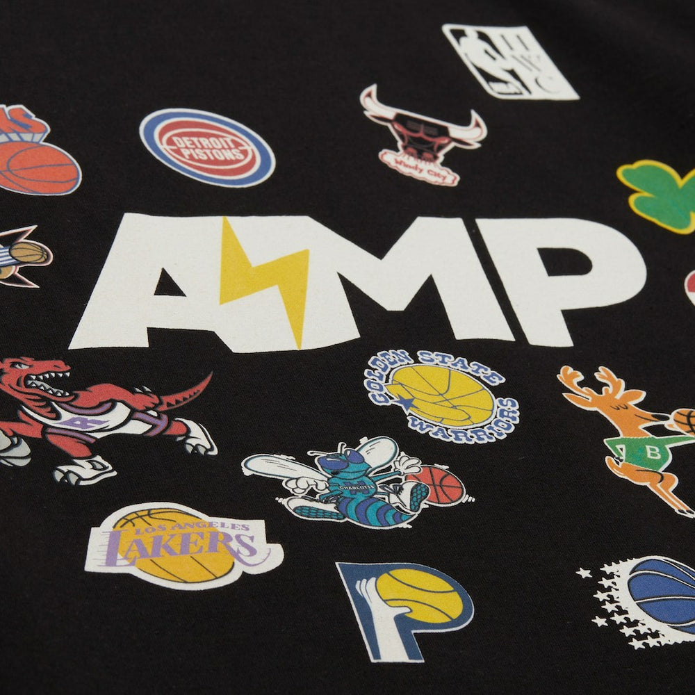 x NBA x AMP T-Shirt Black | Mitchell & Ness Near Me