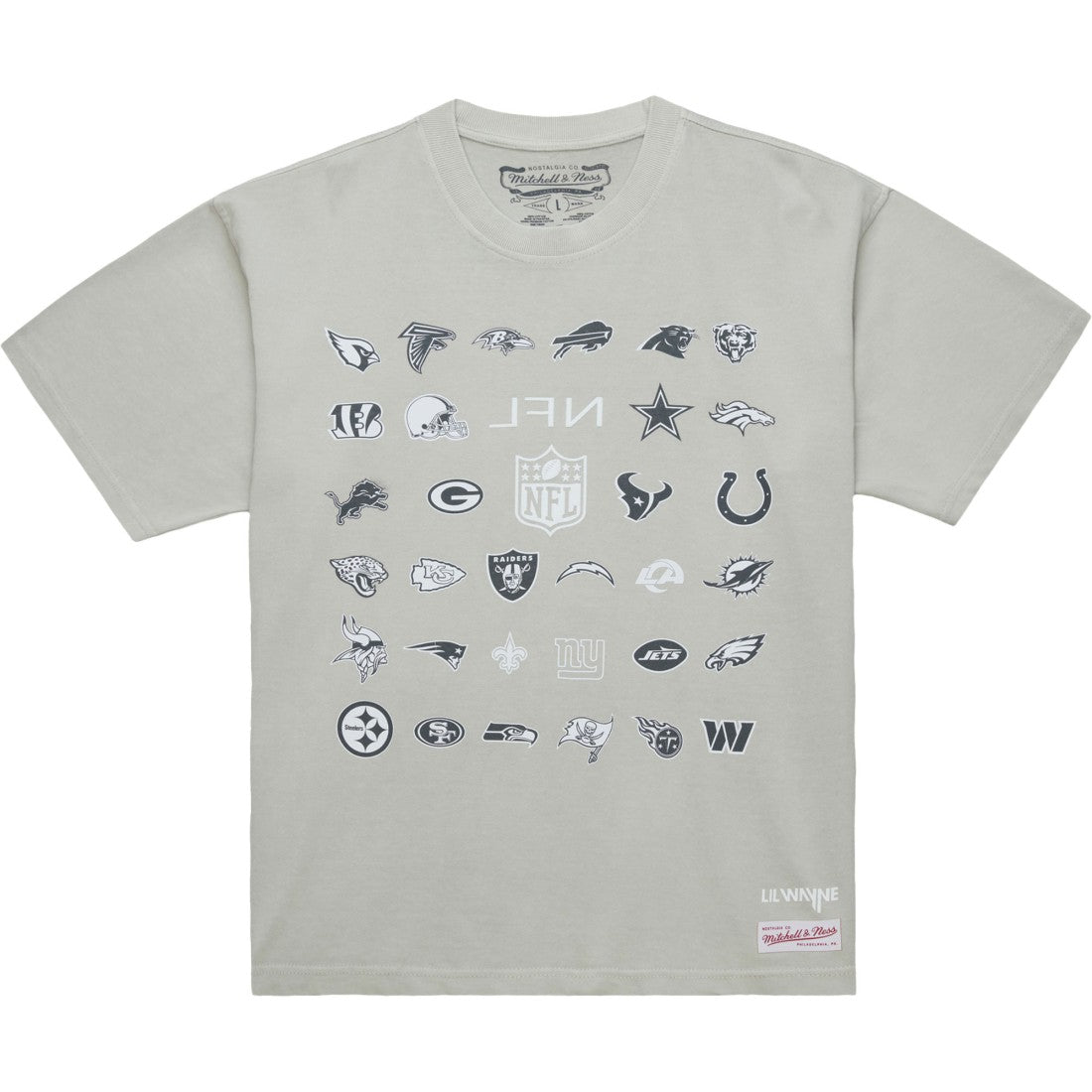 Mitchell & Ness x NFL x Lil Wayne Carter VI T-Shirt Gray
