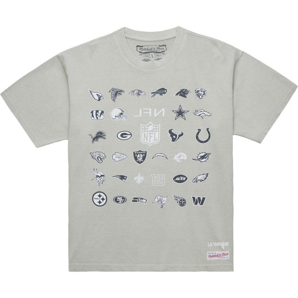 Mitchell & Ness x NFL x Lil Wayne Carter VI T-Shirt Gray