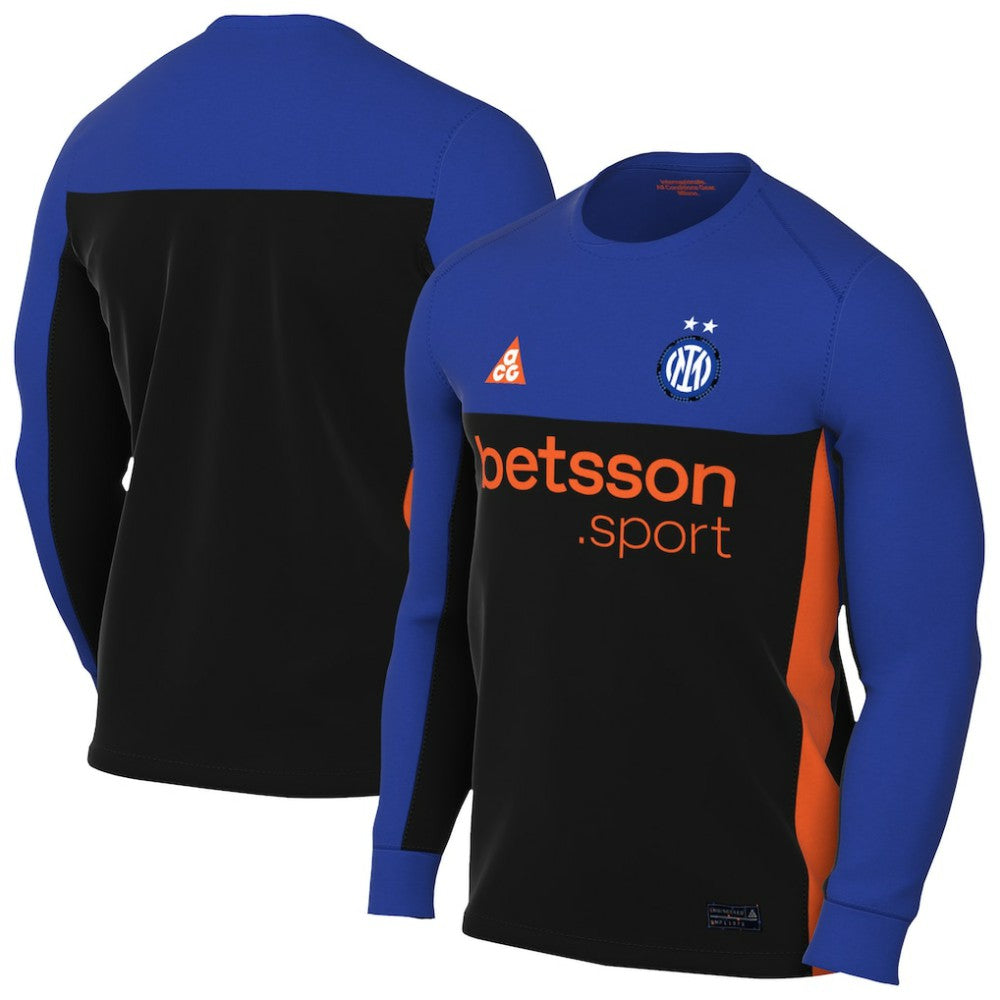Inter Milan 2025/26 Stadium Replica Long Sleeve Jersey Blue - Nike Discount