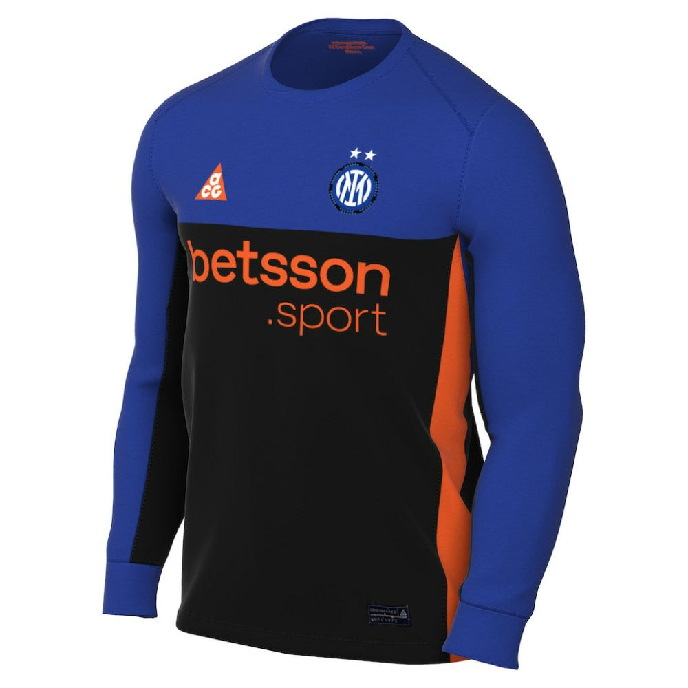 Inter Milan 2025/26 Stadium Replica Long Sleeve Jersey Blue - Nike Discount
