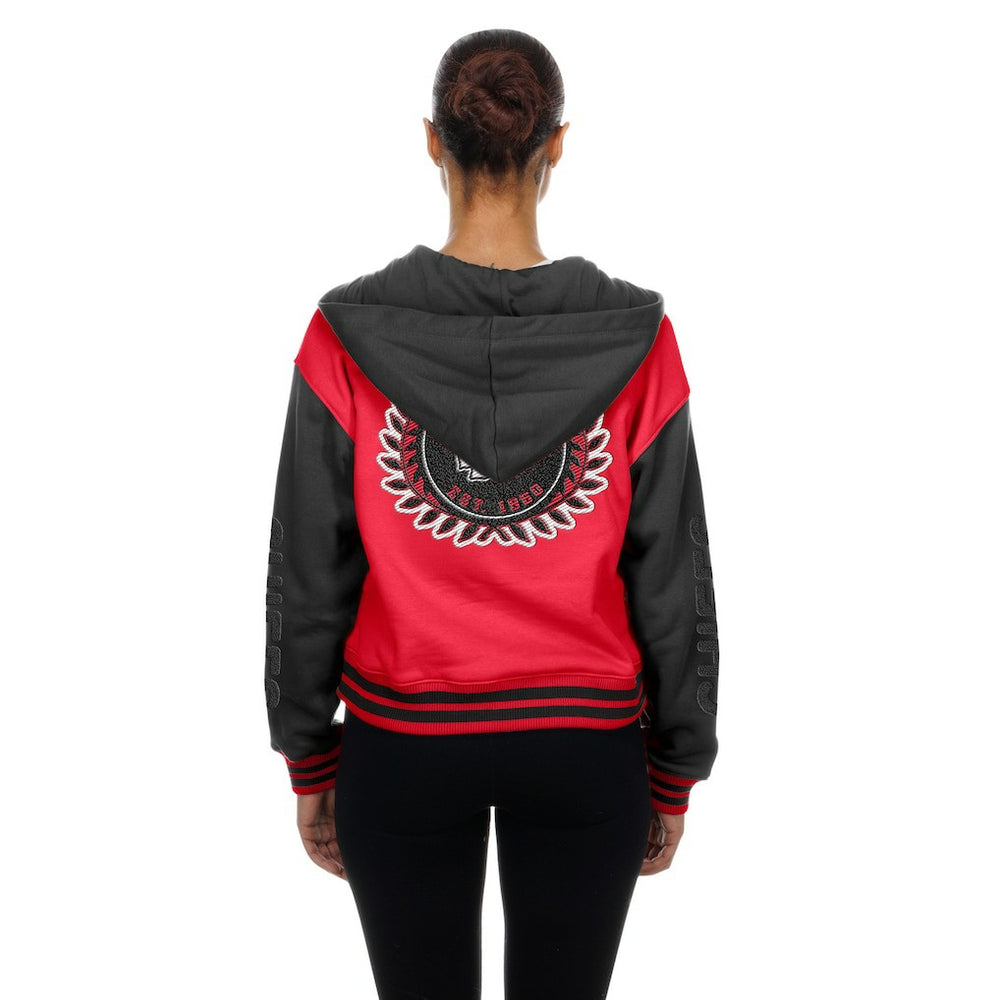 Kansas City Chiefs New Era Women's Throwback Full-Snap Hooded Jacket Red