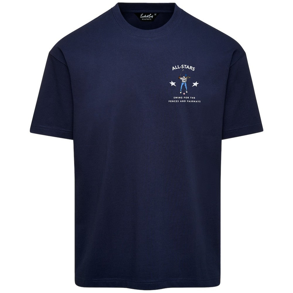 Atlanta Braves Eastside Golf 2025 MLB All-Star Game Stadium T-Shirt - Navy - MLB on Sale