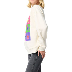 Dallas Cowboys Terez Unisex Technicolor Crewneck Sweatshirt White