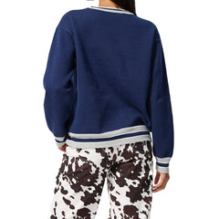 Dallas Cowboys Terez Unisex Logo Crew Neck Sweater Navy