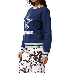 Dallas Cowboys Terez Unisex Logo Crew Neck Sweater Navy