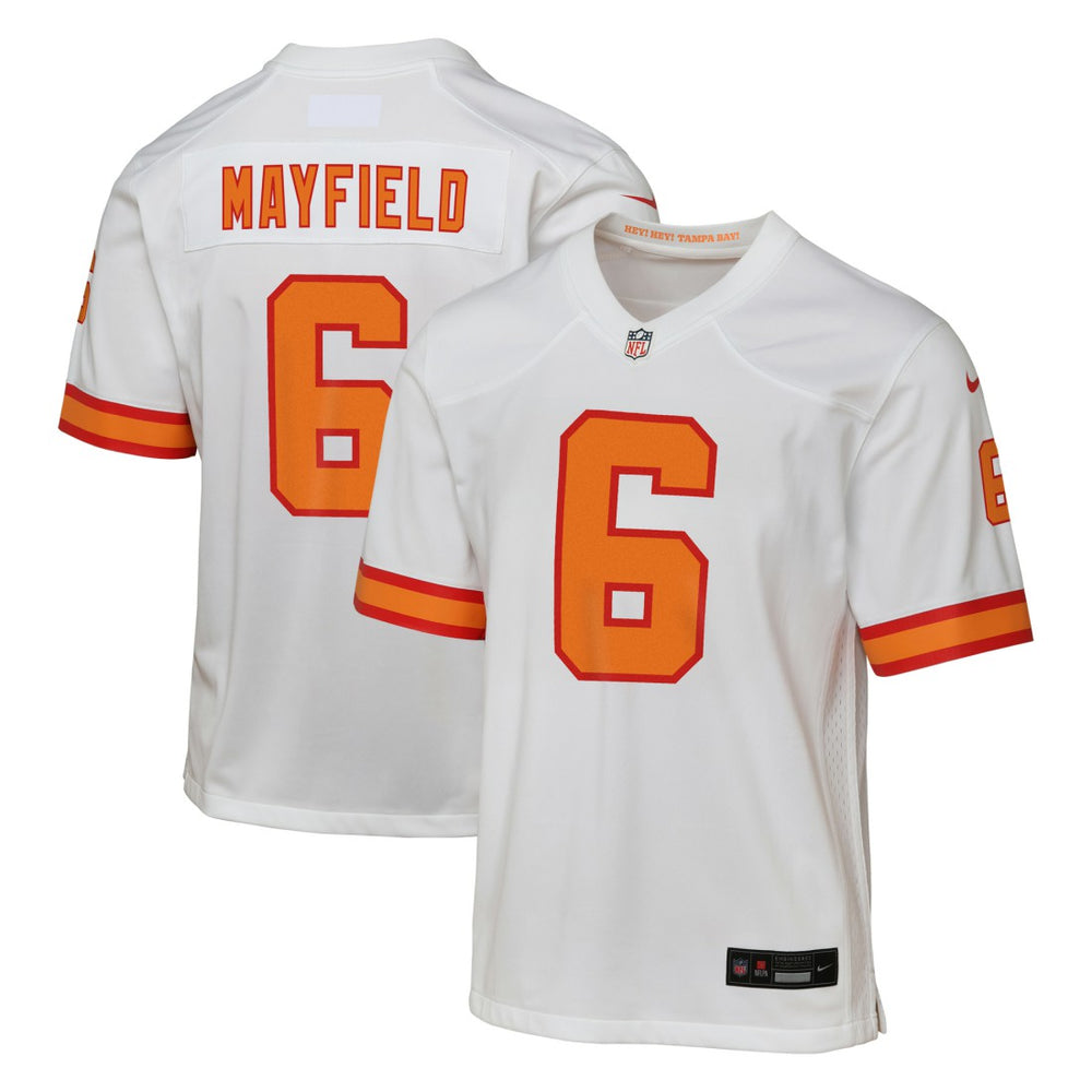 Baker Mayfield '76 Tampa Bay Buccaneers Youth Game Jersey White