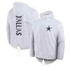 Fanatics Dallas Cowboys Type Play Down Full-Zip Jacket White