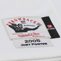 Mitchell & Ness Joey Porter Pittsburgh Steelers 2005 Authentic Throwback Retired Player Jersey White