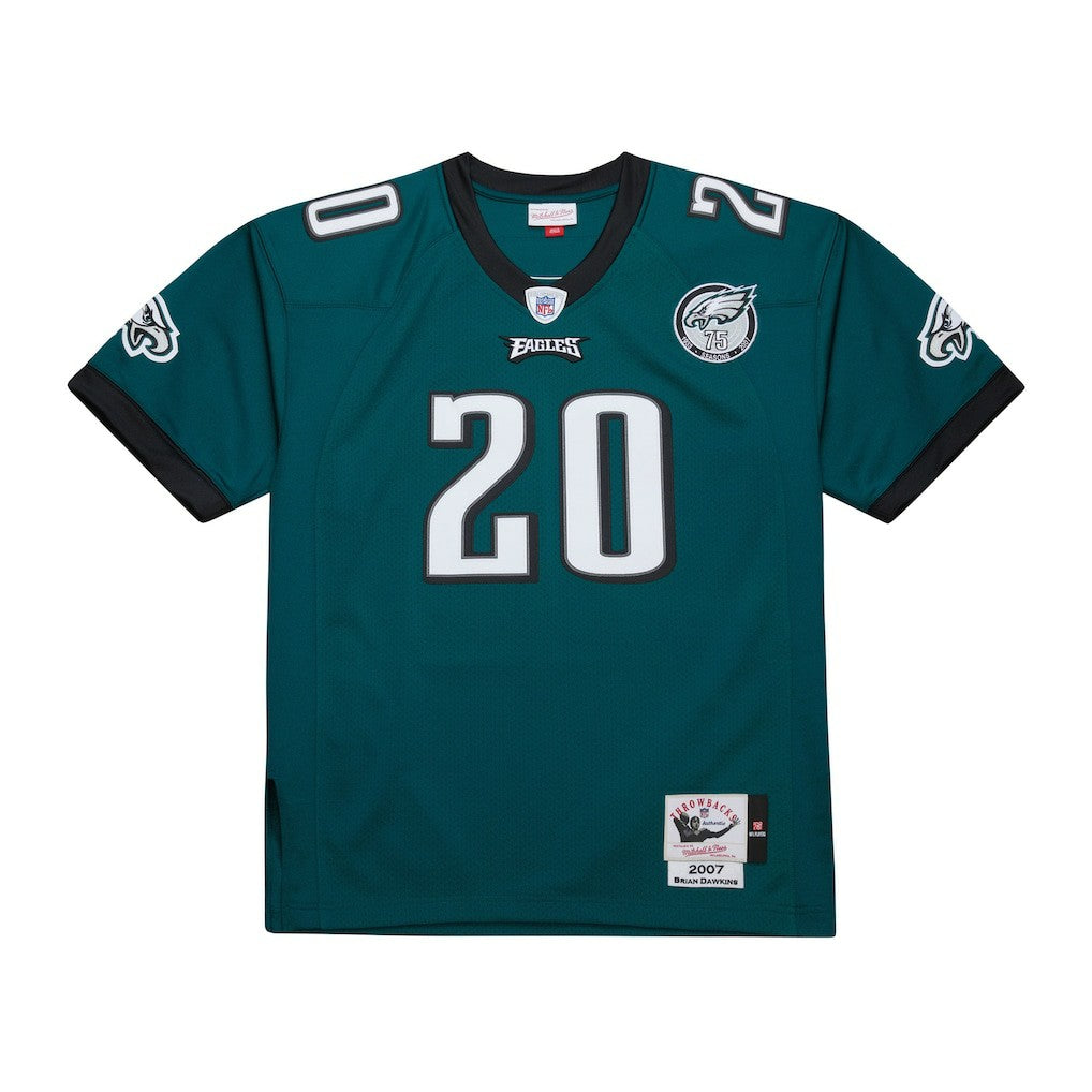 Mitchell & Ness Brian Dawkins Philadelphia Eagles 2007 Authentic Throwback Retired Player Jersey Green