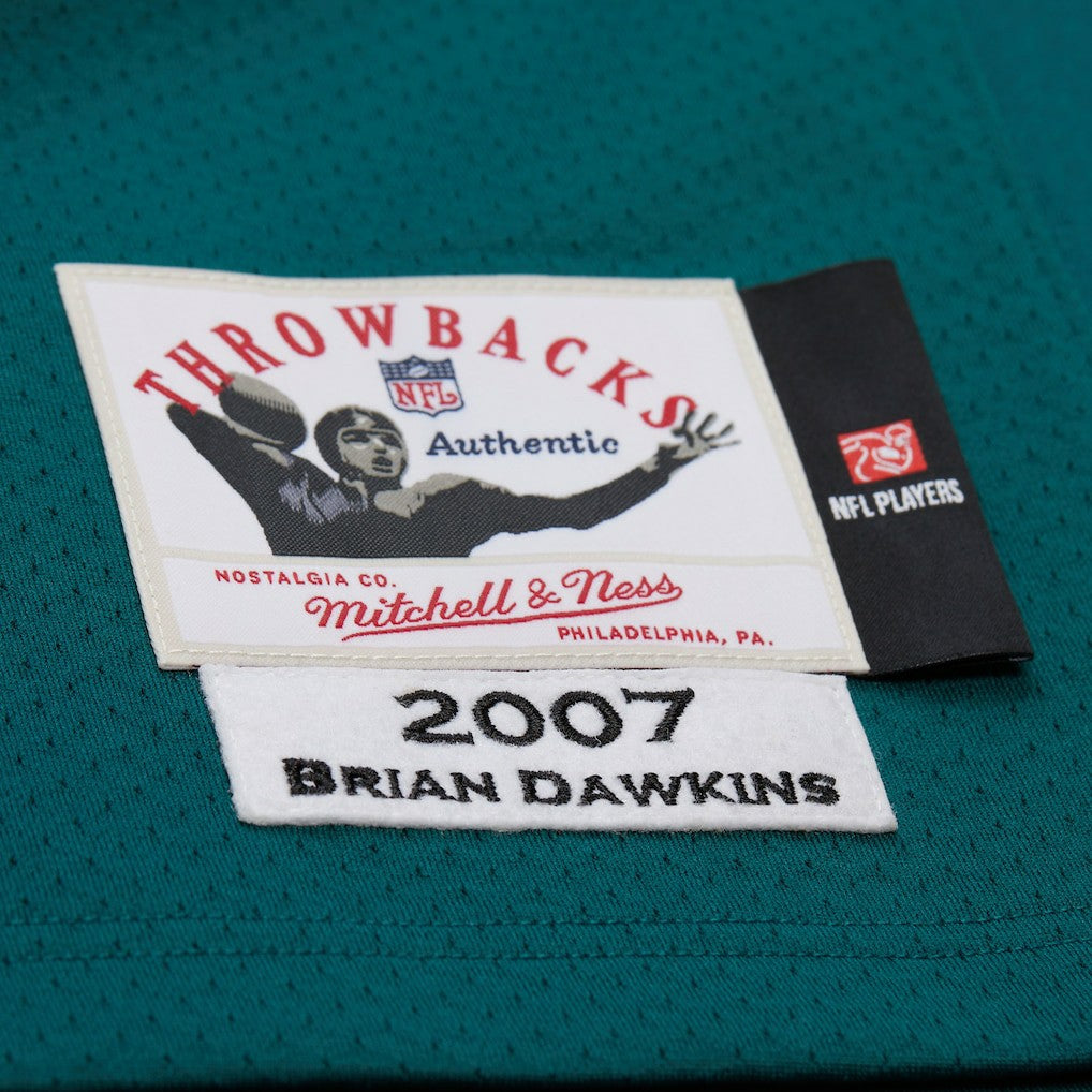 Mitchell & Ness Brian Dawkins Philadelphia Eagles 2007 Authentic Throwback Retired Player Jersey Green