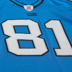 Mitchell & Ness Calvin Johnson Detroit Lions 2007 Authentic Throwback Retired Player Jersey Blue