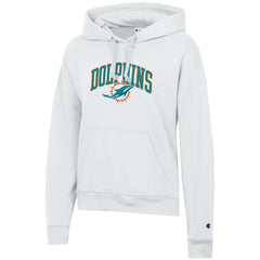 Miami Dolphins Champion Women's Powerblend Hoodie White