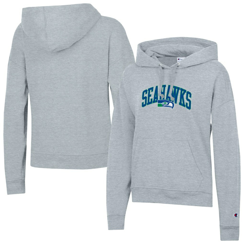 Seattle Seahawks Champion Women's Powerblend Hoodie Heather Gray