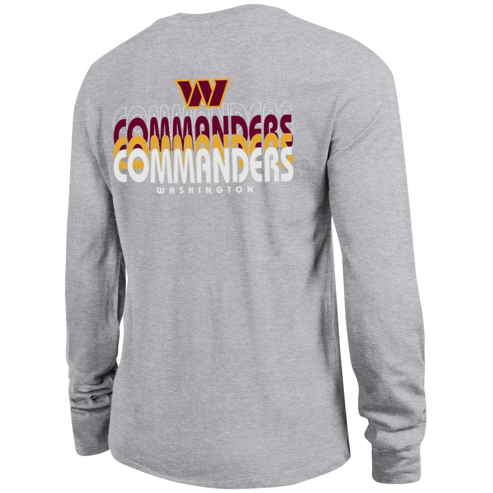 Washington Commanders Champion Women's Core Long-Sleeve T-Shirt Heather Gray