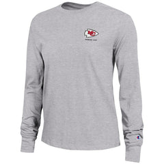 Kansas City Chiefs Champion Women's Core Long-Sleeve T-Shirt Heather Gray