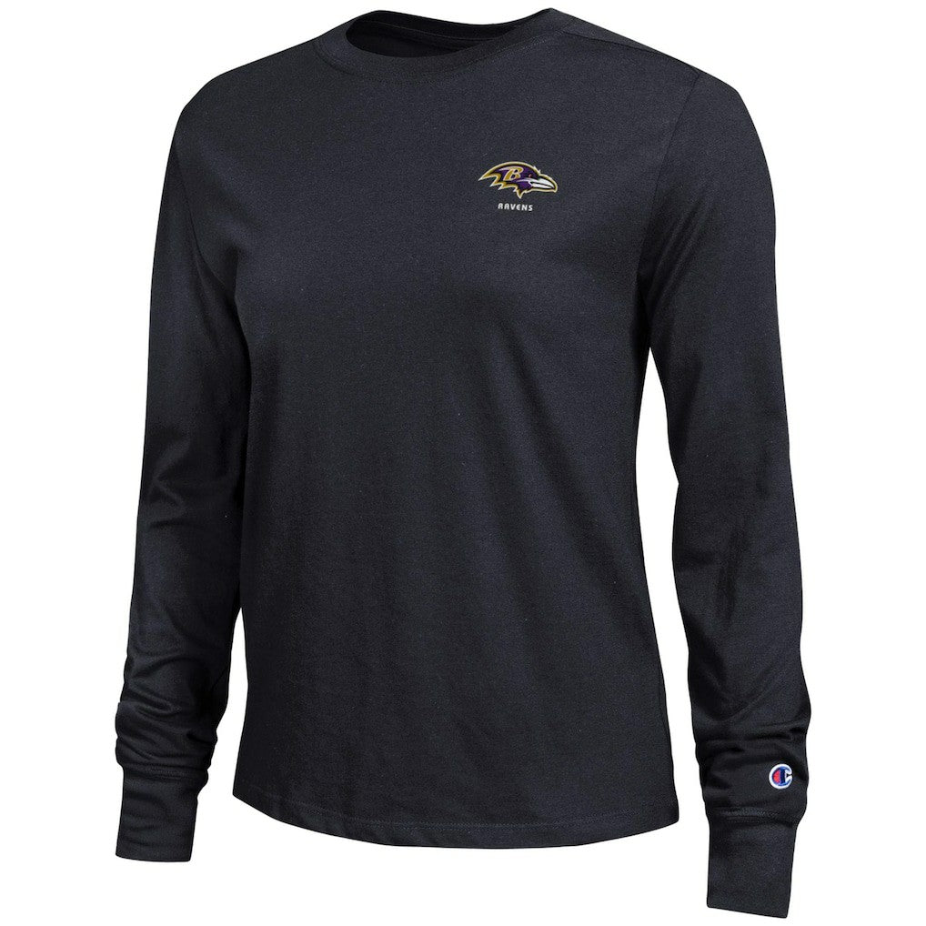 Baltimore Ravens Champion Women's Core Long-Sleeve T-Shirt Black
