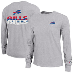 Buffalo Bills Champion Women's Core Long-Sleeve T-Shirt Heather Gray