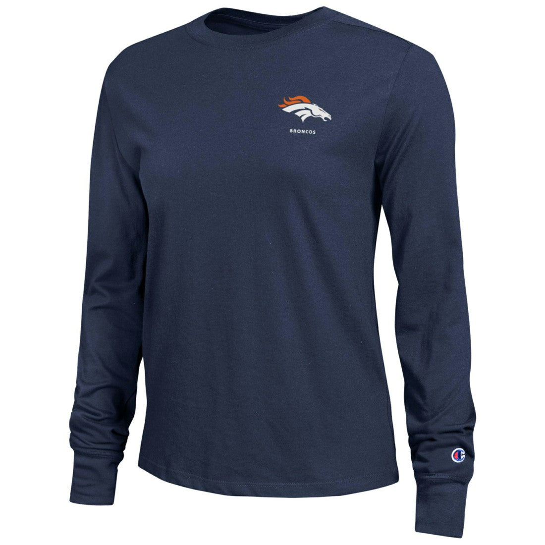 Denver Broncos Champion Women's Core Long-Sleeve T-Shirt Navy