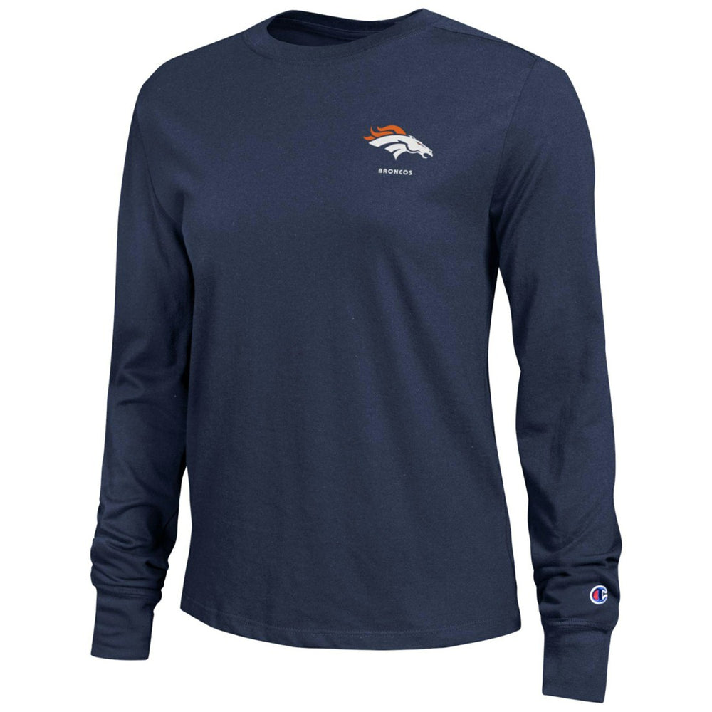Denver Broncos Champion Women's Core Long-Sleeve T-Shirt Navy