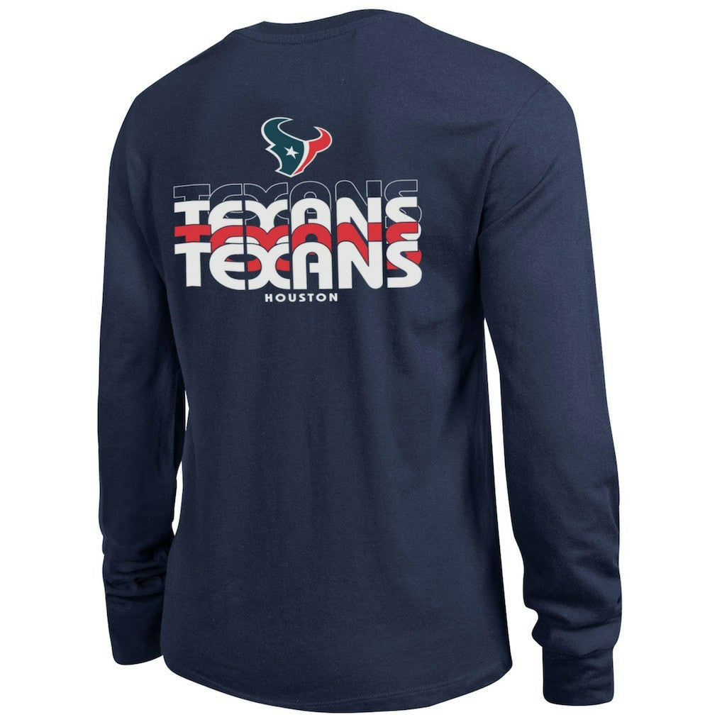 Houston Texans Champion Women's Core Long-Sleeve T-Shirt Navy