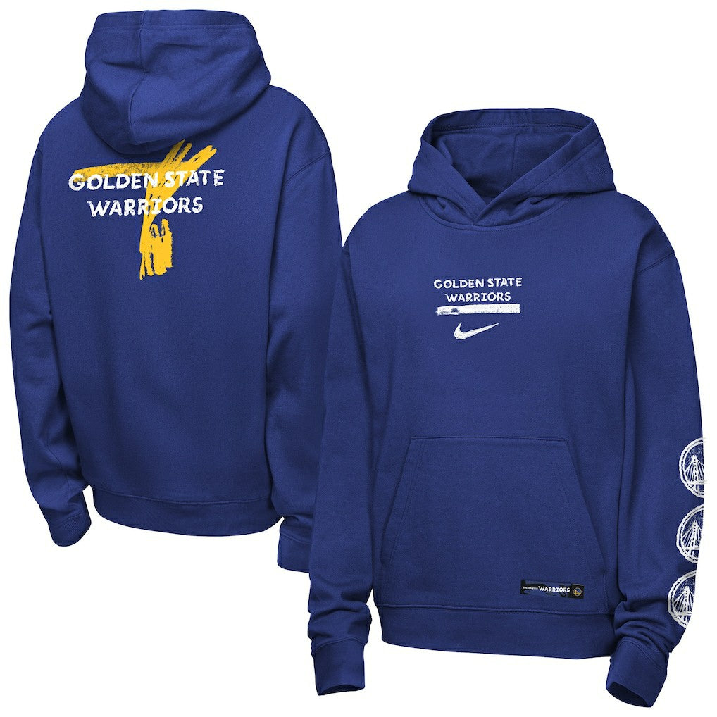 Golden State Warriors Youth Courtside Club Premiere Hoodie for sale Royal | Nike for sale