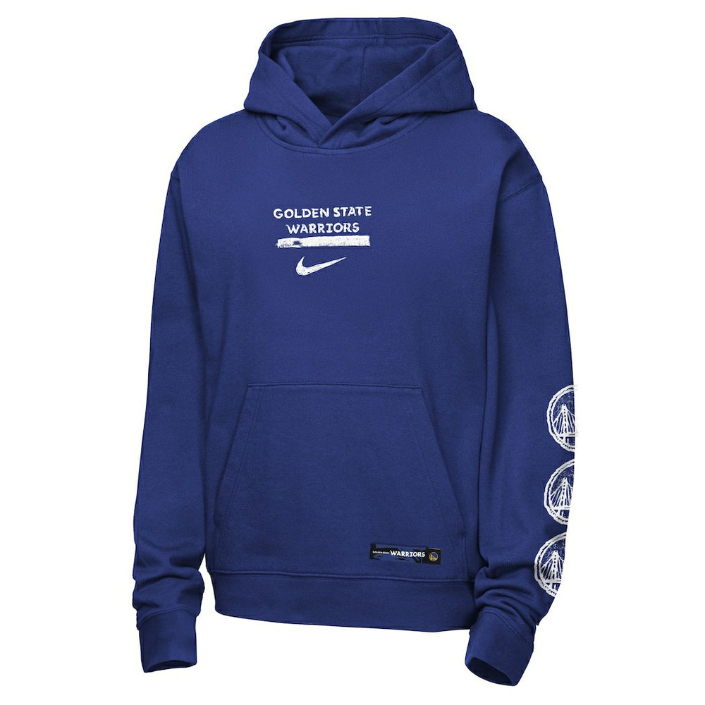 Golden State Warriors Youth Courtside Club Premiere Hoodie for sale Royal | Nike for sale
