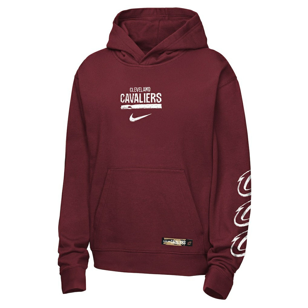 Cleveland Cavaliers Youth Courtside Club Premiere Hoodie for sale Wine | Nike US