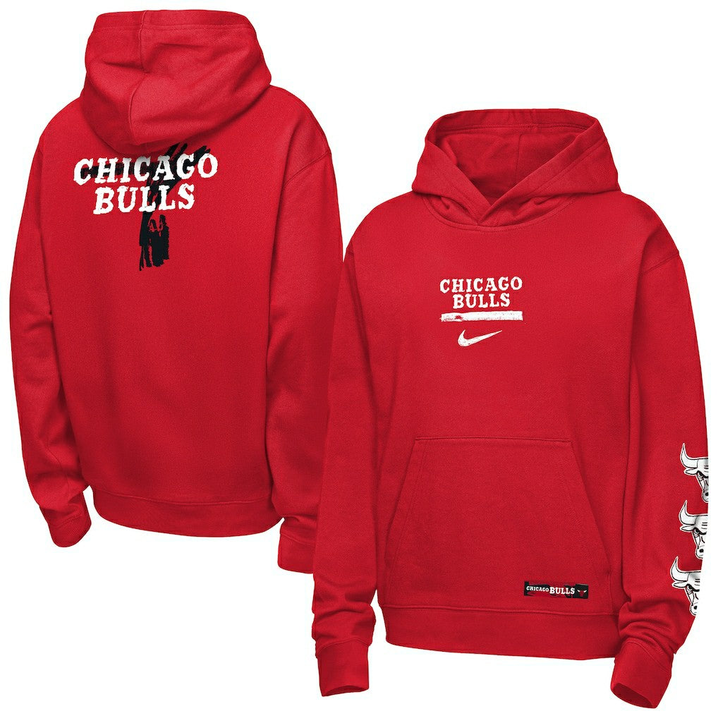 Chicago Bulls Youth Courtside Club Premiere Hoodie Red | Nike for sale