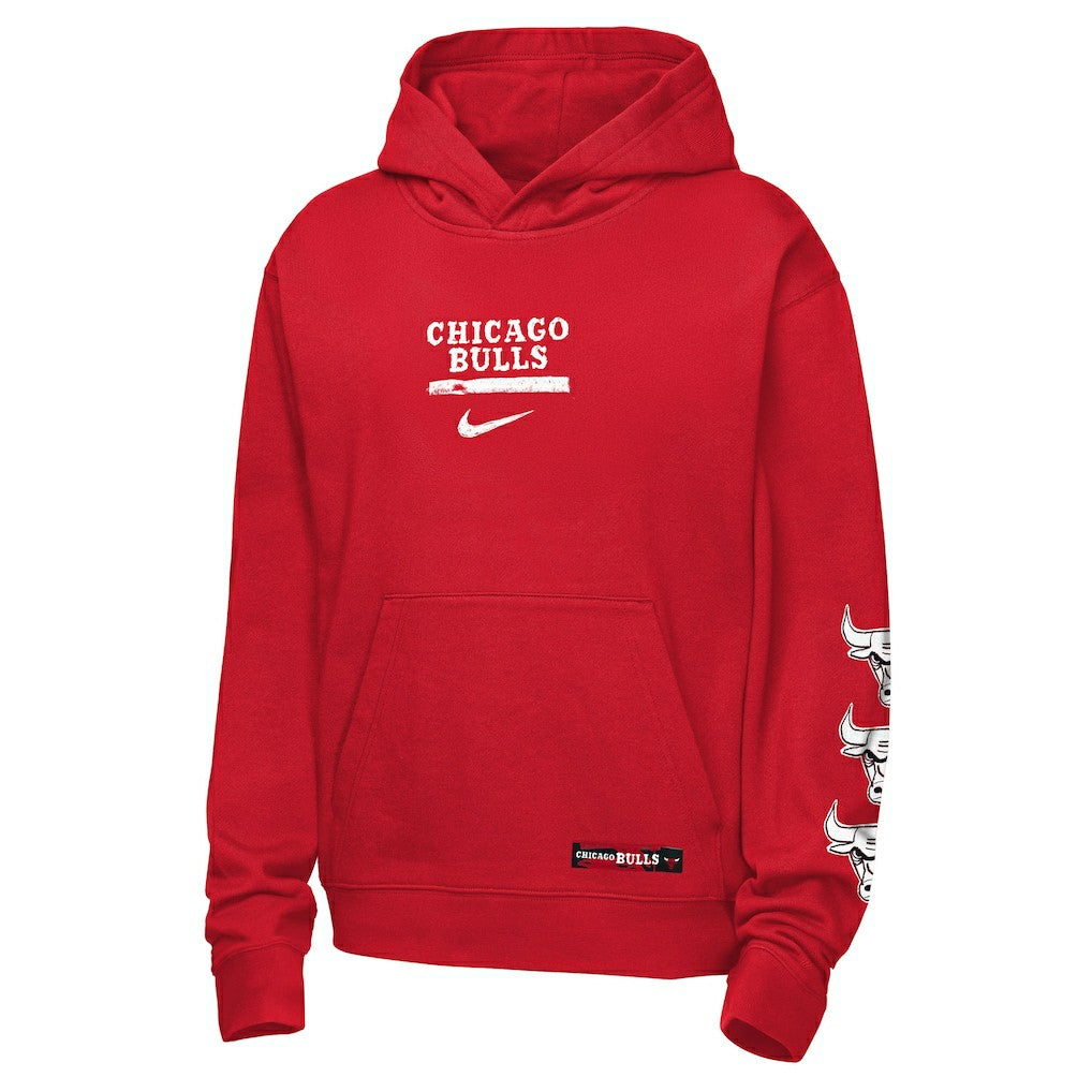 Chicago Bulls Youth Courtside Club Premiere Hoodie Red | Nike for sale