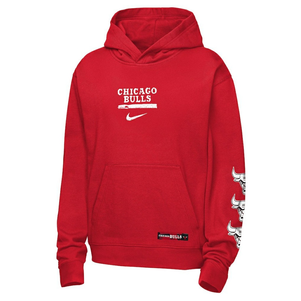 Chicago Bulls Youth Courtside Club Premiere Hoodie Red | Nike for sale