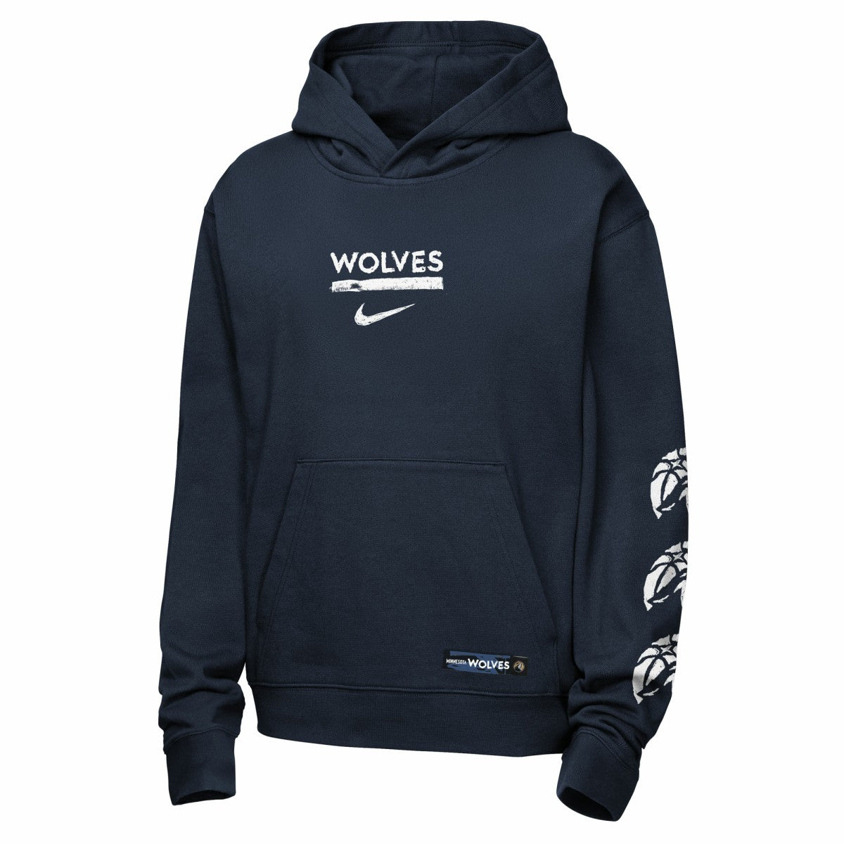 Minnesota Timberwolves Youth Courtside Club Premiere Hoodie Navy | Nike