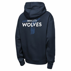 Minnesota Timberwolves Youth Courtside Club Premiere Hoodie Navy | Nike