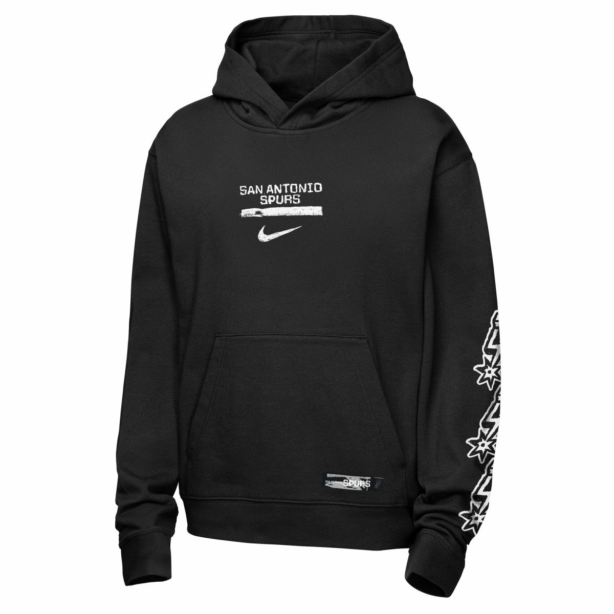 San Antonio Spurs Youth Courtside Club Premiere Hoodie Black | Nike online
