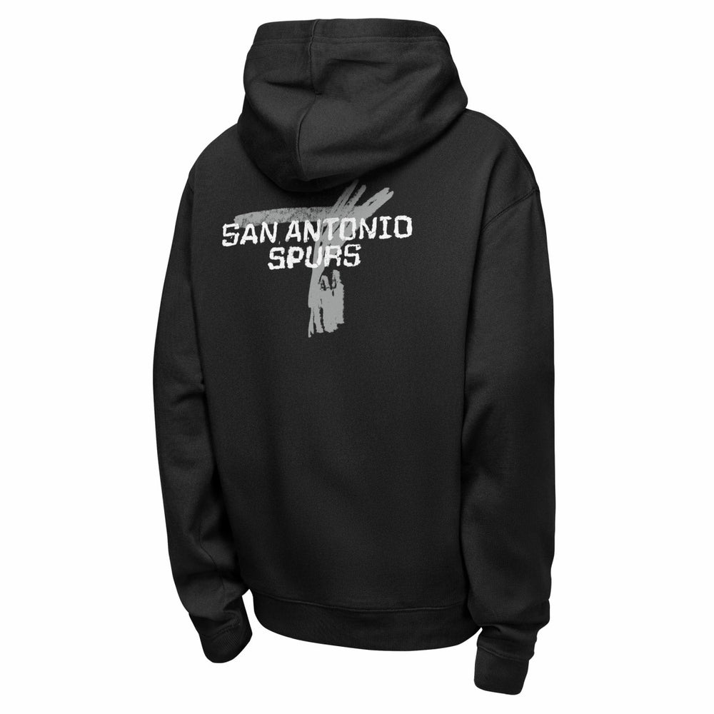 San Antonio Spurs Youth Courtside Club Premiere Hoodie Black | Nike online