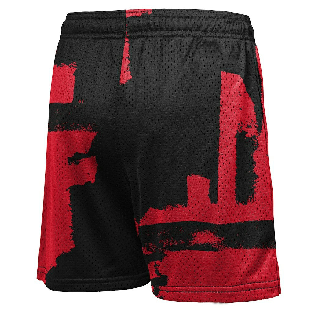 Chicago Bulls Youth Courtside Pro Shot Dri-FIT Mesh Practice Shorts Black/Red | Nike Near Me