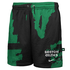Boston Celtics Youth Courtside Pro Shot Dri-FIT Mesh Practice Shorts Black/Kelly Green | Nike outlet
