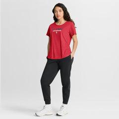 St. Louis Cardinals Nike Women's Arched Tri-Blend T-Shirt - Heather Red - Nike Discount