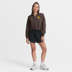 San Diego Padres Nike Women's Primetime Phoenix Fleece Half-Zip Sweatshirt - Brown - Nike on Sale