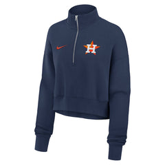Houston Astros Nike Women's Primetime Phoenix Fleece Half-Zip Sweatshirt - Navy - Nike Sale