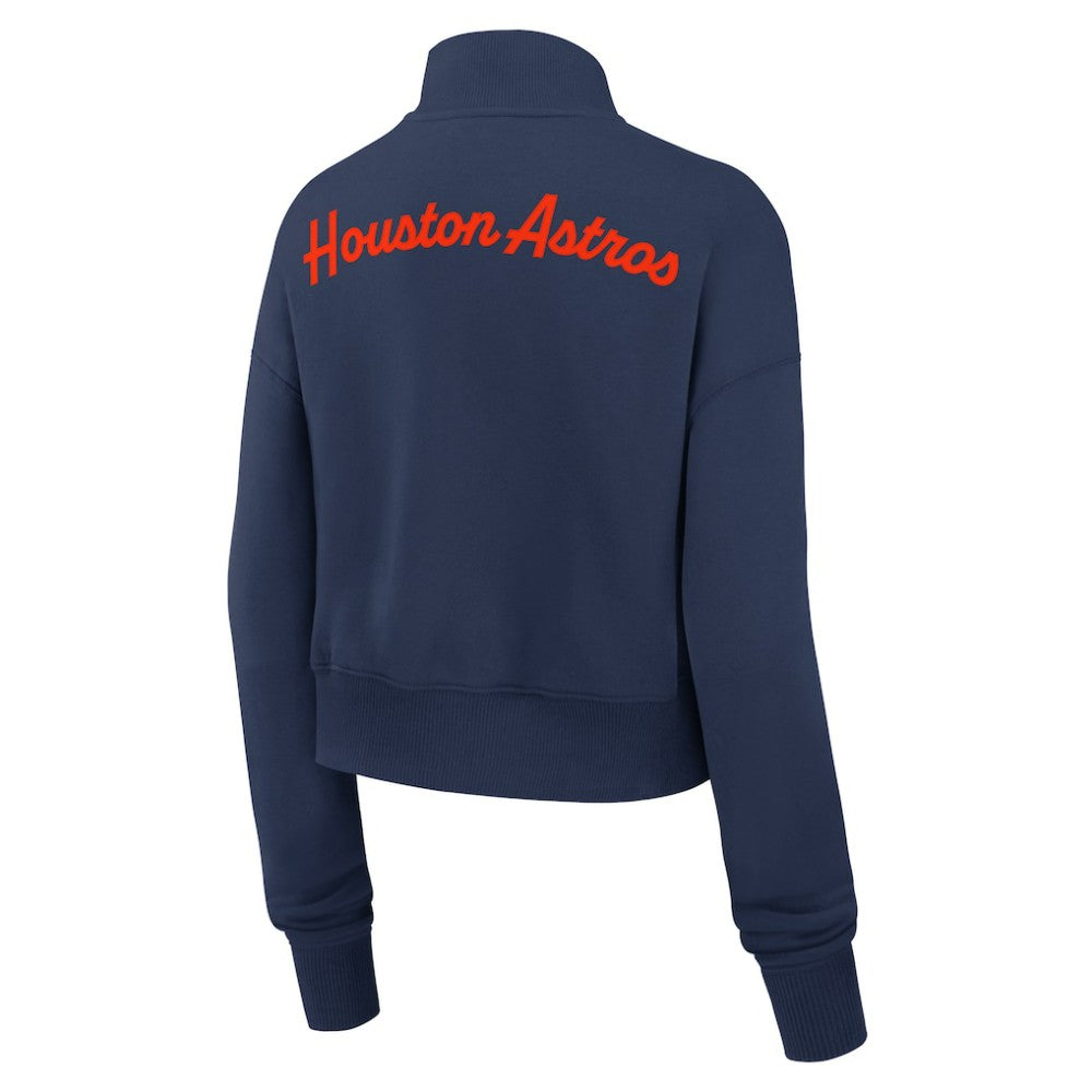 Houston Astros Nike Women's Primetime Phoenix Fleece Half-Zip Sweatshirt - Navy - Nike Sale