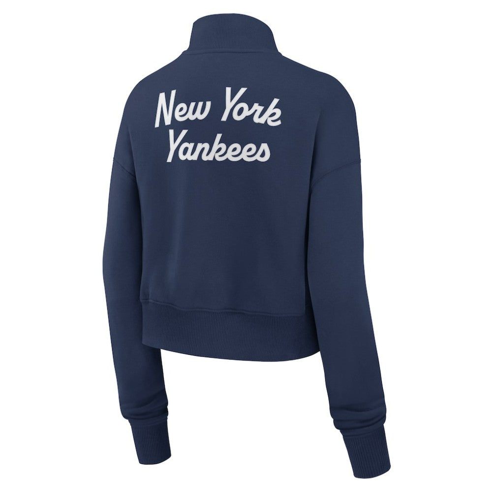 New York Yankees Nike Women's Primetime Phoenix Fleece Half-Zip Sweatshirt - Navy - Nike on Sale