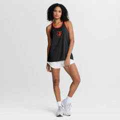 Baltimore Orioles Nike Women's Tri-Blend Dri-FIT Racerback Tank Top - Black - Nike Lifestyle