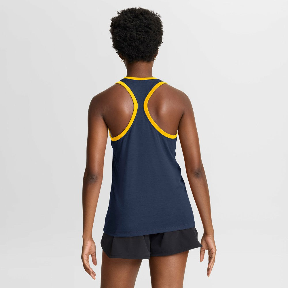 Milwaukee Brewers Nike Women's Tri-Blend Dri-FIT Racerback Tank Top - Navy - Nike Online
