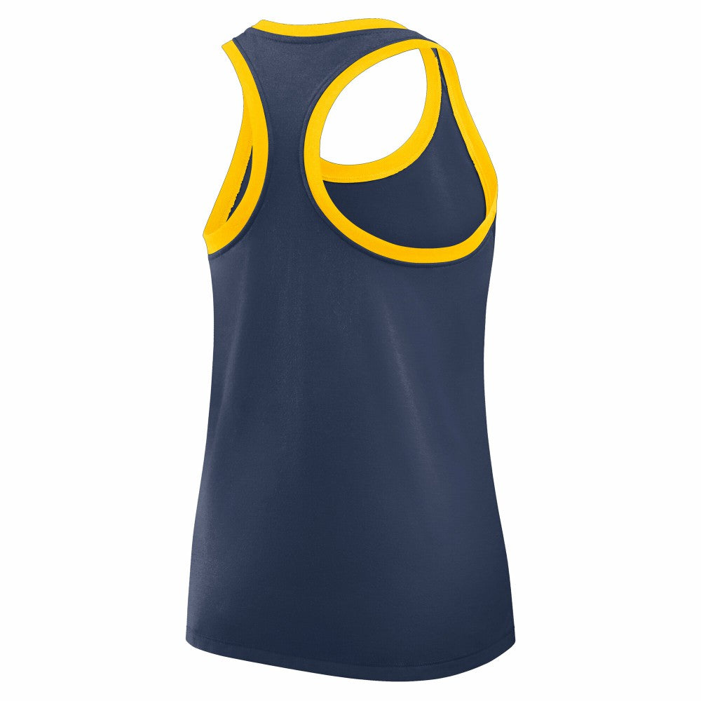 Milwaukee Brewers Nike Women's Tri-Blend Dri-FIT Racerback Tank Top - Navy - Nike Online